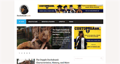 Desktop Screenshot of dachshundguide.com